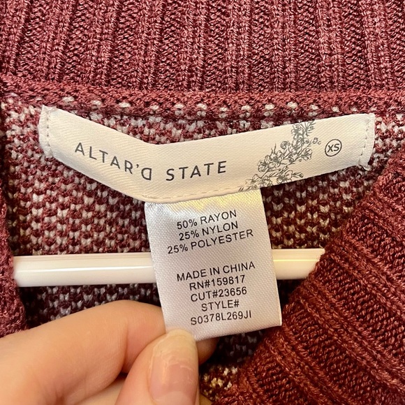 Altar'd State Patterned Sweater - Picture 3 of 3